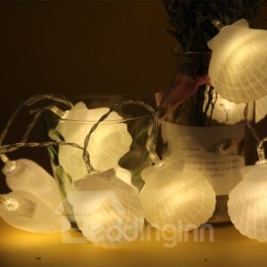 Seashell Bedroom Decoration Battery Plastic Holiday LED Light