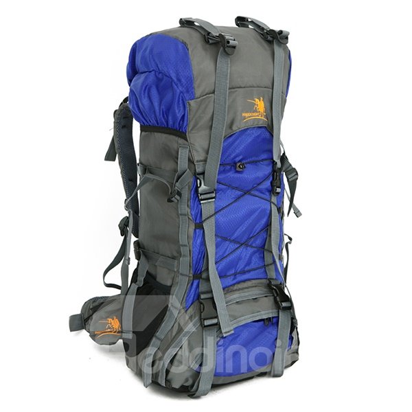 60L Waterproof Nylon Lightweight Travel High Capacity Outdoor Backpack - Image 4
