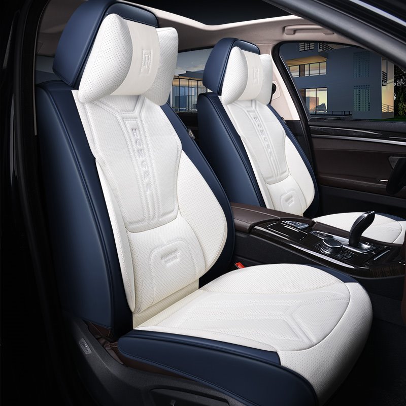 Detachable Headrest Ergonomic Design Comfortable and Breathable Hard-wearing Dirt-proof Scratch Proof Not Easy to Fall Off 5 Seats Universal Fit Seat Covers - Image 3