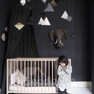 Cool Signature Cotton Fabric Black Kids Canopy