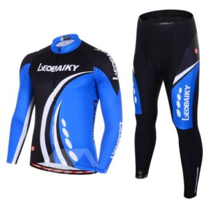 Men's Cycling Clothing Set Breathable Quick Dry Long Sleeve Jersey Sharp