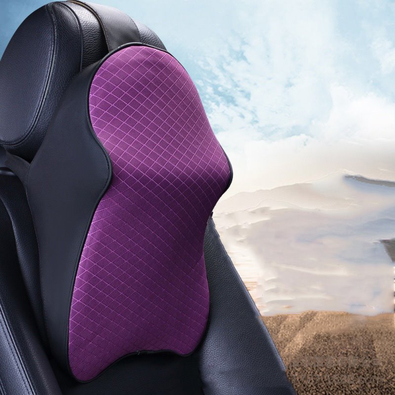 Car Seat Headrest Neck Rest Cushion - Ergonomic Car Neck Pillow Durable 100% Pure Memory Foam Carseat Neck Support - Comfty Car Seat Back Pillows for Neck/Back Pain Relief - Image 3