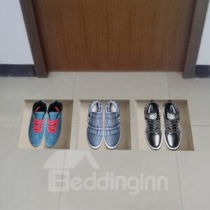 Amazing 3D Men Shoes Pattern Stickers