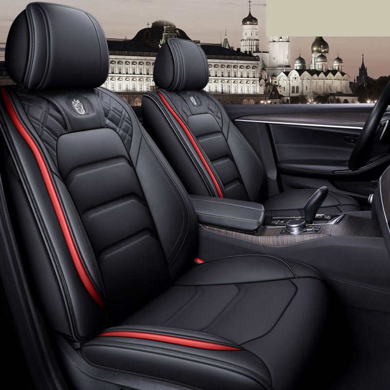 Sport Style 5 Seater Full Coverage Universal Fit Seat Covers High Quality Leather Material Wear Resistant and Durable £¨Ford Mustang and Chevrolet Camaro are Not Suitable£© - Image 6