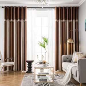 Modern Simple Style Shading Curtains for Living Room Bedroom Decoration Custom 2 Panels Drapes No Pilling No Fading No off-lining