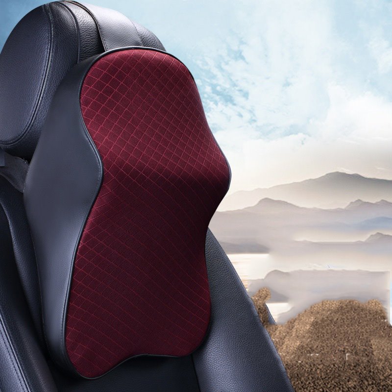 Car Seat Headrest Neck Rest Cushion - Ergonomic Car Neck Pillow Durable 100% Pure Memory Foam Carseat Neck Support - Comfty Car Seat Back Pillows for Neck/Back Pain Relief - Image 7