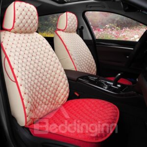 Dual Colored Theme Plaid Design Comfortable Custom Fit Car Seat Covers
