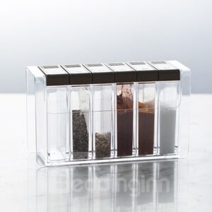 Creative Six Pieces With Lid A Hole Plastic Condiment Dispenser