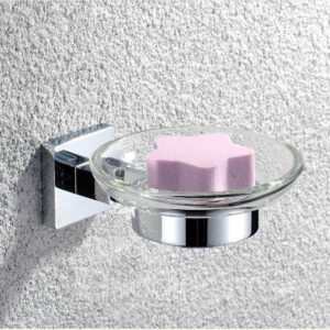 Silver Bathroom Accessories Solid Brass Soap Dish Holder