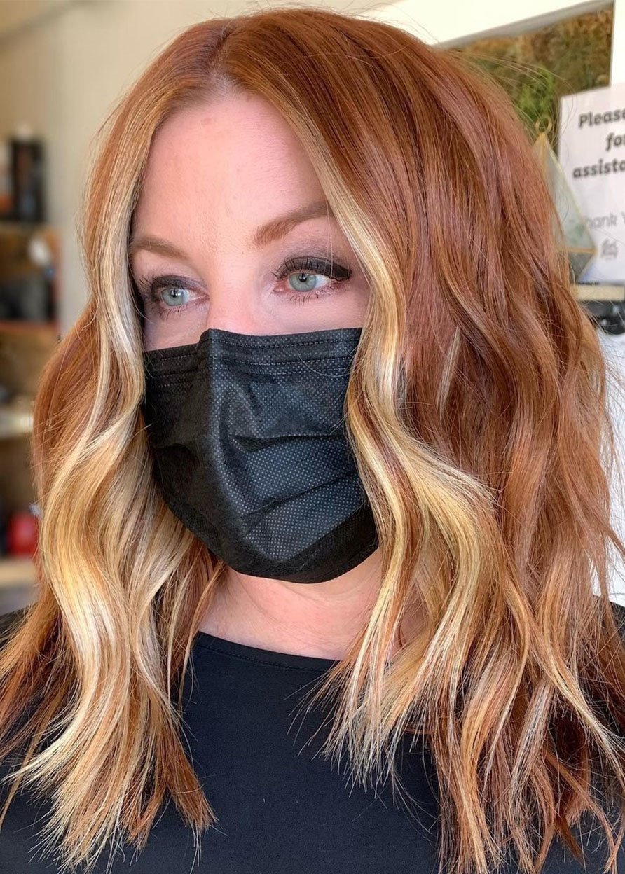 Sexy Women's Natural Wavy Layered Blonde Color Medium Human Hair Capless 130% 14 Inches Wigs - Image 46