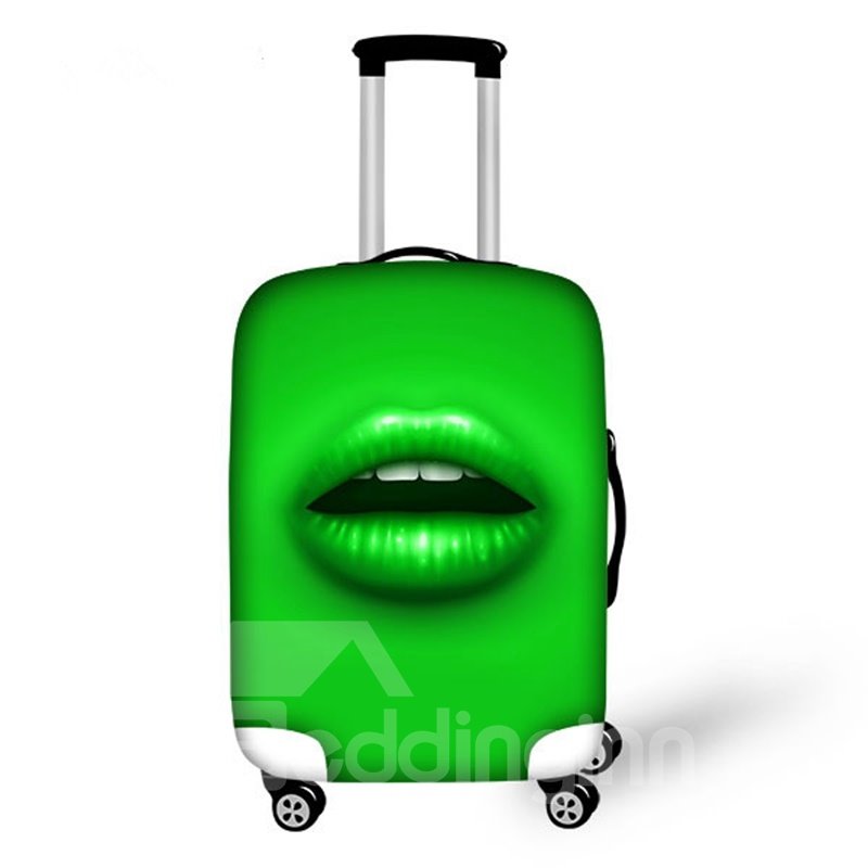 Fashion Lip Pattern Multicolor Option 3D Painted Luggage Protect Cover