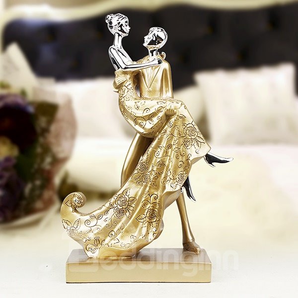 Romantic Resin 4-Color Dancing Lovers Desktop Decoration - Image 2