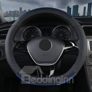 PVC Material Color Block All Seasons Business Style Steering Wheel Cover