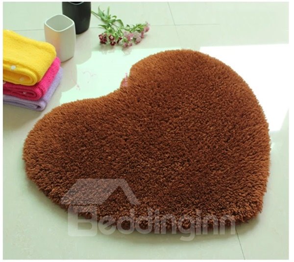 Super Soft Ermine Heart Shaped Area Rug - Image 3