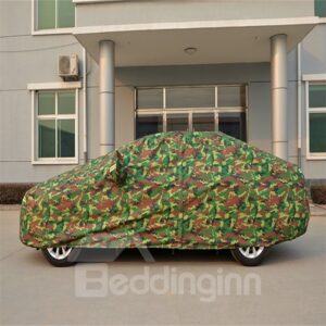 Green Full Car Body Cover Non-Woven Fabrics Car Sun Shades