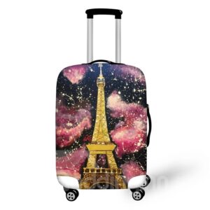 Eiffel Tower 3D Pattern Travel Luggage Cover Suitcase Protector 19 20 21