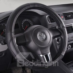 Classic Solid Leather Material And Most Popular Steering Wheel Covers Suitable for Most Round Steering Wheels