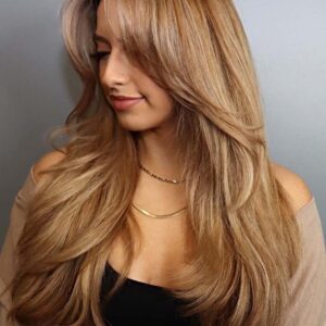 Natural Looking Women's Long Length Straight Human Hair Capless 26 Inches 130% Wigs