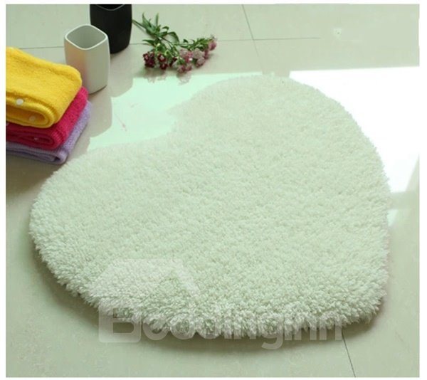 Super Soft Ermine Heart Shaped Area Rug - Image 2