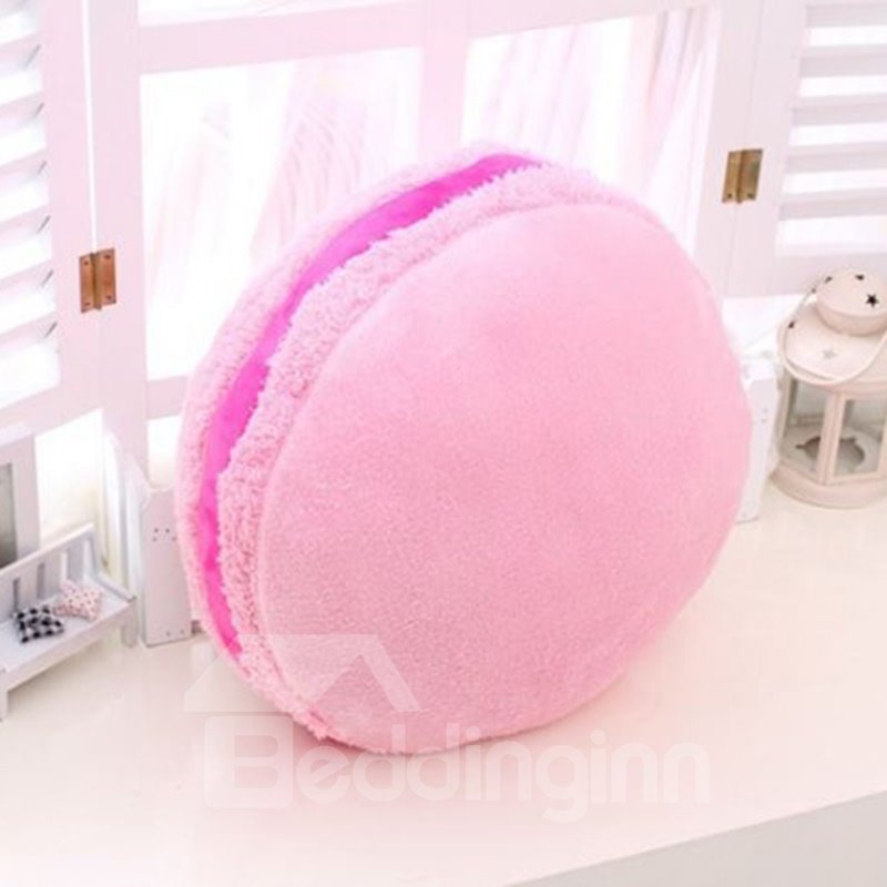 Sweet French Macaroon Design Plush Round Throw Pillow - Image 4