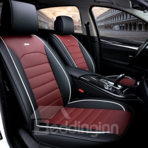 Modern Style Plain Patttern PVC Leather Universal Car Seat Cover