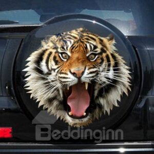 Fierce Tiger Roaring Out Pattern Design Creative Car Sticker