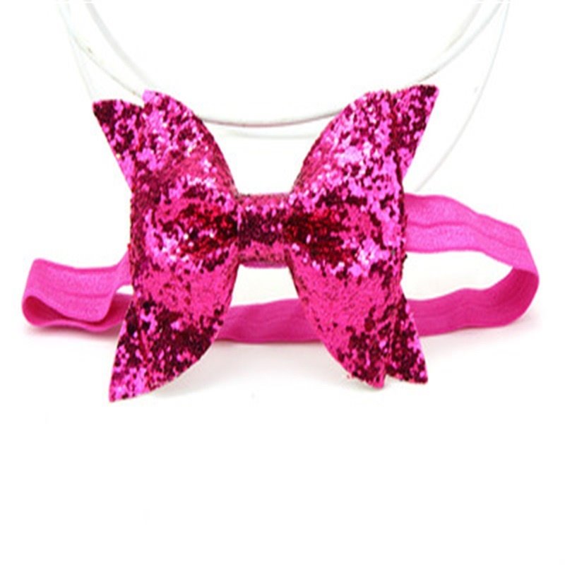 Bowknot Decoration Leather Multi-Color Baby Hair Band - Image 15