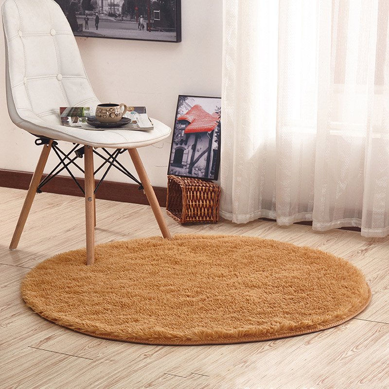 Fluffy Shaggy Large Rugs Anti-Slip Round Soft Carpet Mat Floor Living Room Bedroom Rug - Image 36