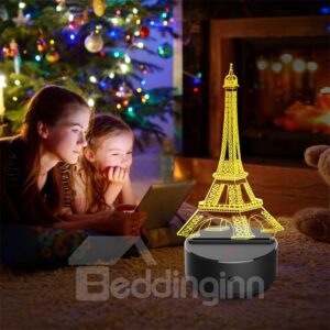 7 Colors Remote Control Classic Eiffel Tower 3D Light LED Table Lamp Night Light/Lamp