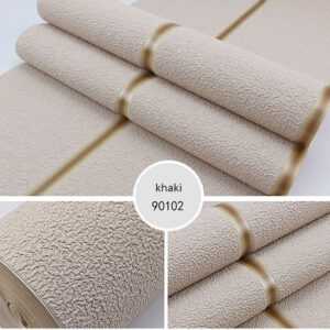 Simple 3D Wall Murals Stereo Deerskin Velvet Wallpaper Plain Non-woven Marble Stripe Living Room TV Background Wallpaper 374*21inch