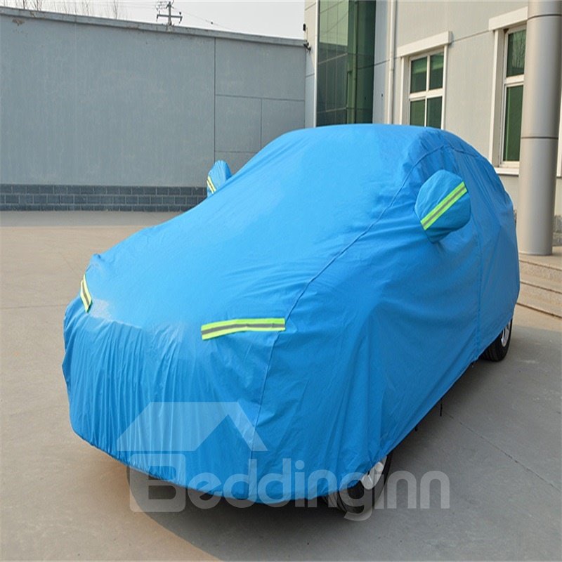 Silver Full Car Body Cover Non-Woven Fabrics Car Sun Shades