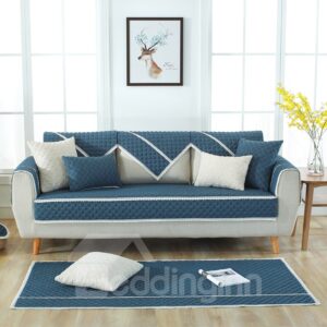 All Seasons Pure Color Simple Style Prevent Stains Sofa Covers