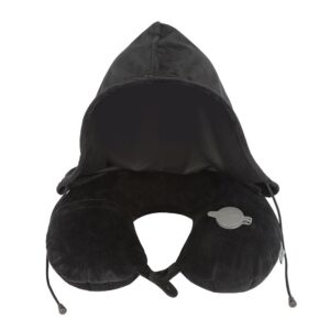 Inflatable U-shaped Pillow Office Nap Pillow Neck Pillow Aircraft Pillow with Cap