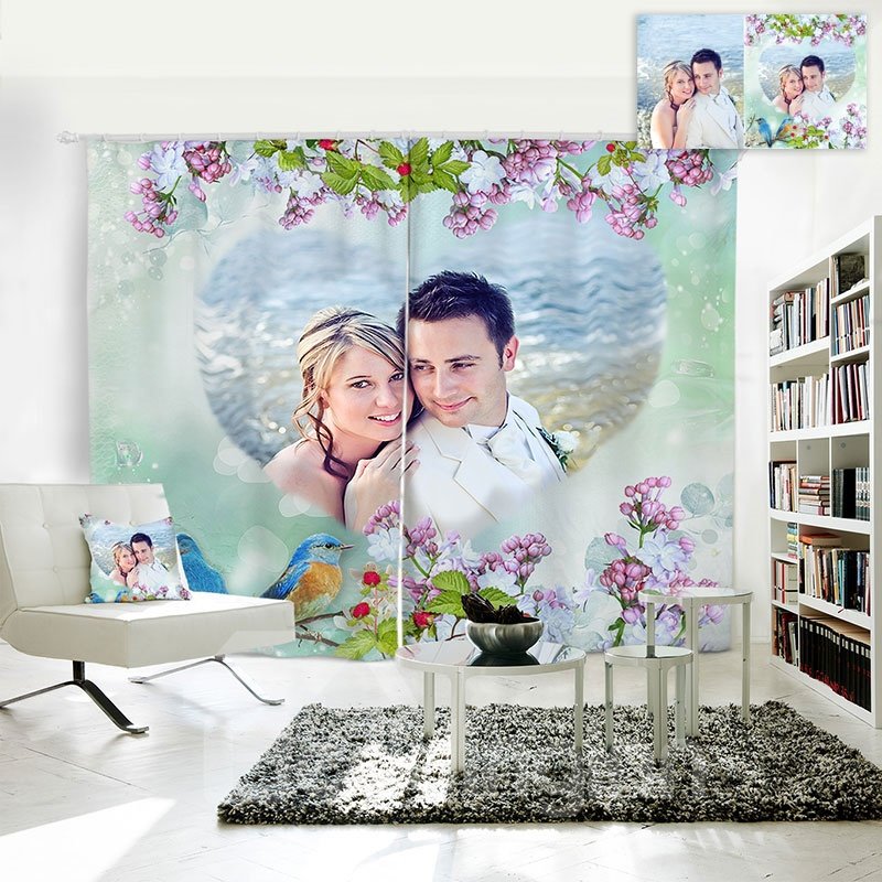Personal Picture Customization 3D Polyester Creative Curtain - Image 2