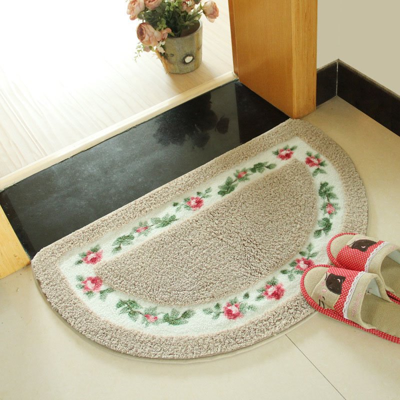 Semi Circle Door Mat Entrance Door Mat Floor Door Mat Rug Mat for Kitchen Bedroom Toilet