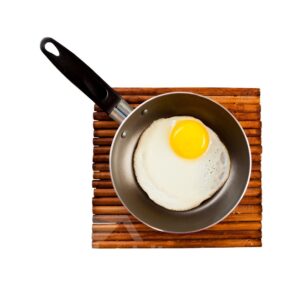 3D Fry Pan Omelette Pattern Removable Mouse Pad Desk Stickers