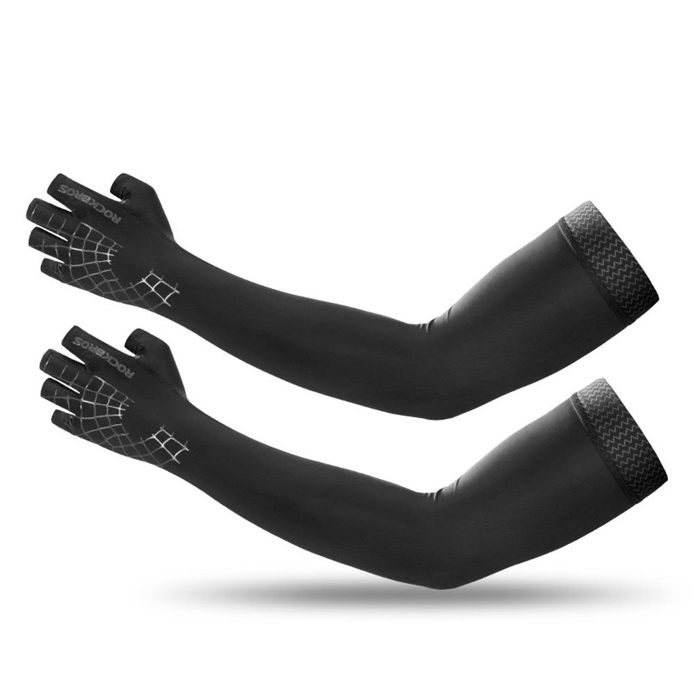 UV Sun Protection Cooling Arm Sleeves Cover with Glove For Men Summer Sport Outdoor Activities Supplies Elbow Sleeves - Image 5