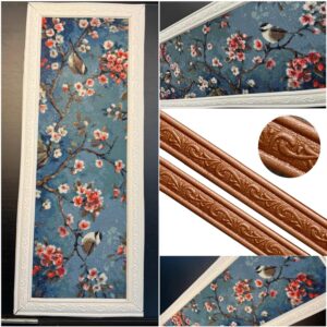 JATOK Diamond Painting Frame,2pcs 230cm/Roll Multifunction Self Adhesive 3D Pattern Edge Decoration Mouldings Trim Border Frame