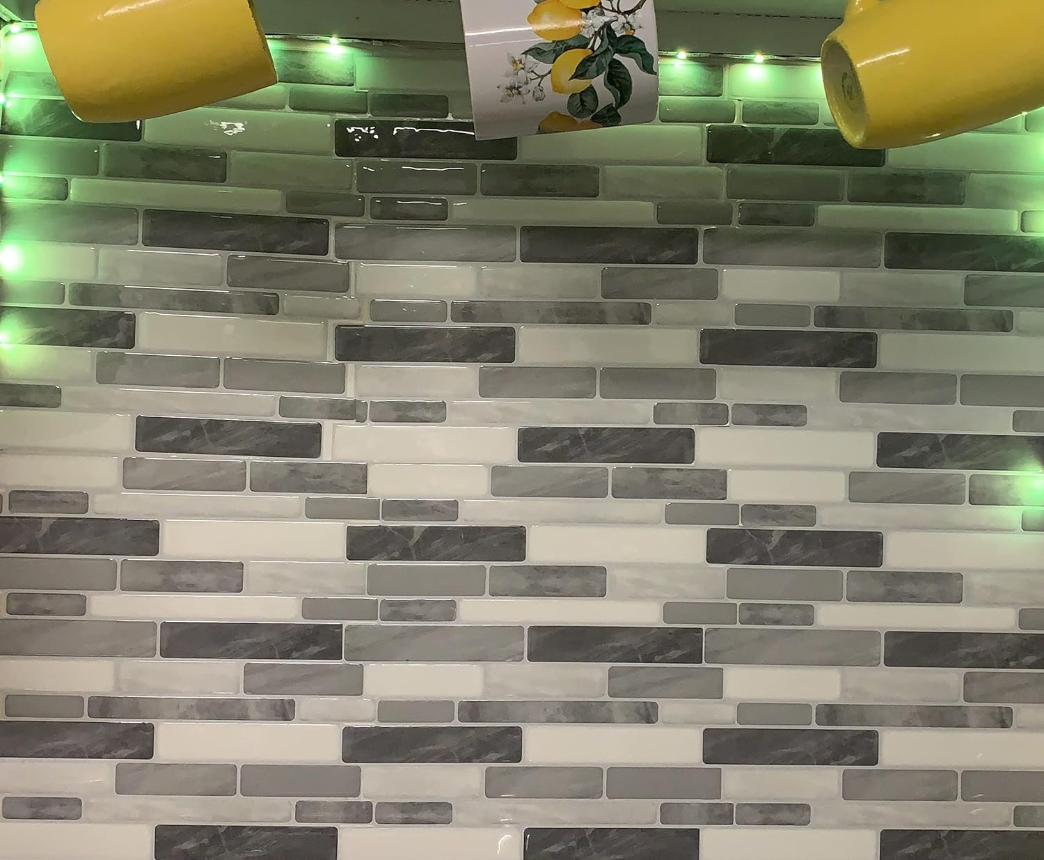 Art3d 10-Sheet Self Adhesive Backsplash Tiles for Kitchen Bathroom, 12 in. x 12in. Grey Marble Design (A17012P10) - Image 2