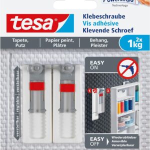 tesa Adjustable Adhesive Screw for Wallpaper & Plaster 1kg
