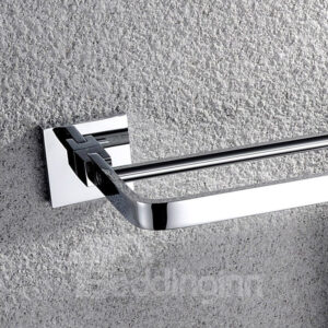 New Arrival Chrome Solid Brass 24 Inch Double Towel Bar