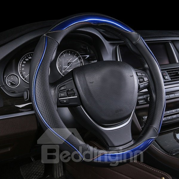 Anti-skid Wear-resistant Dirt-resistant Durable And Breathable Not Hurt Hands Contrast Colorful Sport Style Pretty Beautiful Car Steering Wheel Cover Suitable for Most Round Steering Wheels - Image 2