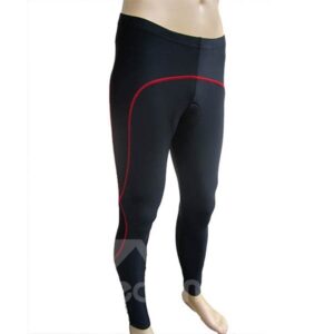 Men's Black Padded Cycling Compressiong Pants Outdoor Tights