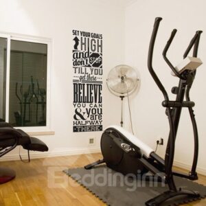 Inspirational Words and Quotes Set Your Goals High Removable Wall Sticker