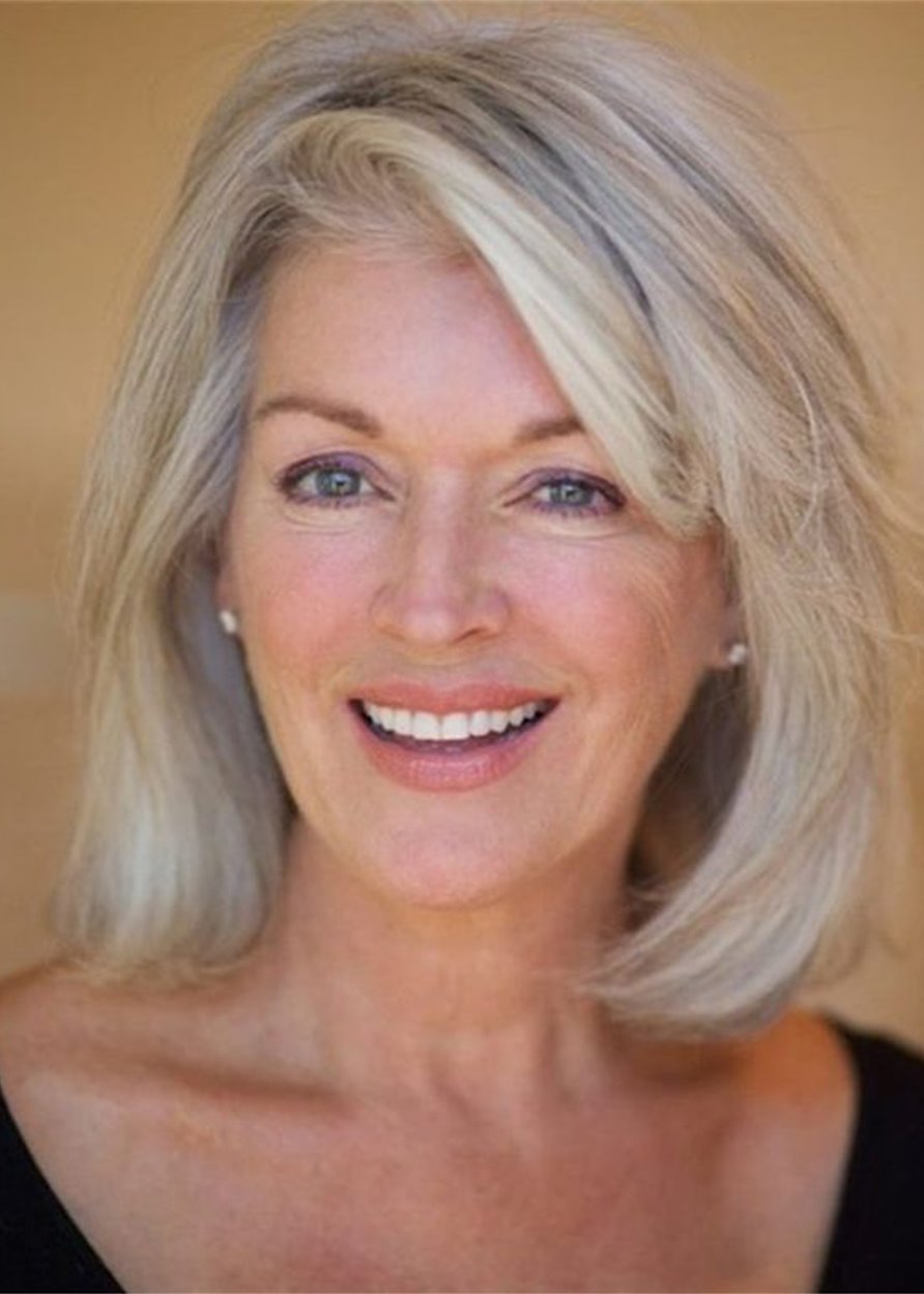 Straight Women Synthetic Hair Capless 120% 12 Inches Wigs Heat Resistant Natural Looking Daily Party Wigs Cosplay Wigs with Natural Bangs with Free Wig Cap - Image 32