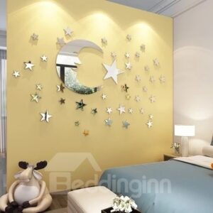 DIY Star And Moon Pattern Home Decor Arcylic Material Waterproof Wall Sticker