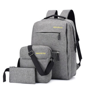 Plain Fashion Patchwork Nylon Backpacks