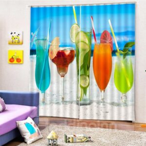 Beddinginn Beach Ultraviolet-Proof Modern Curtains/Window Screens