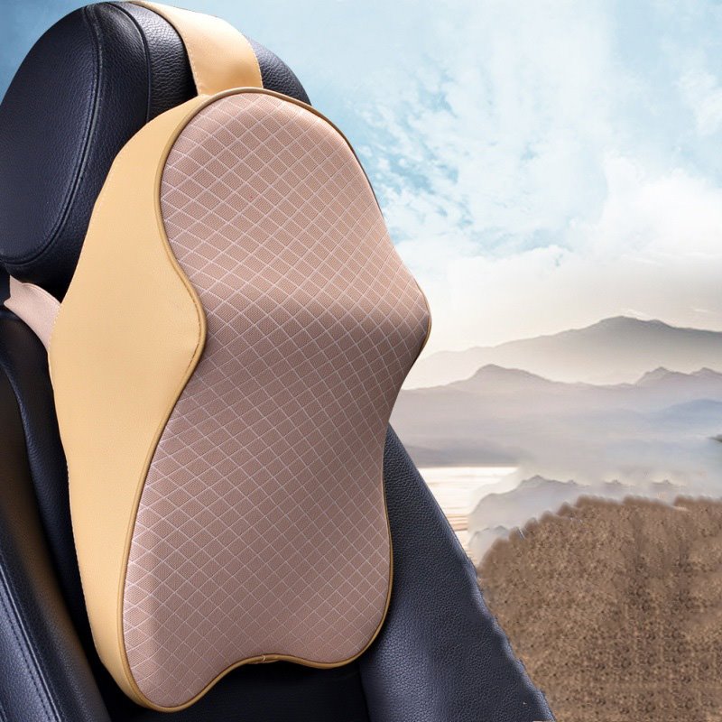 Car Seat Headrest Neck Rest Cushion - Ergonomic Car Neck Pillow Durable 100% Pure Memory Foam Carseat Neck Support - Comfty Car Seat Back Pillows for Neck/Back Pain Relief - Image 4