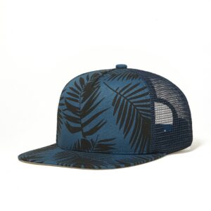 Leaves Printed Baseball Mesh Cap Hat Unisex Adjustable Casual Snapback Summer UV Protection Hip Hop Hat